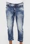 Calça Jeans Colcci Slim Cropped Azul - Marca Colcci