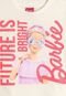Camiseta Infantil Fakini Barbie Rosa - Marca Fakini