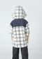 Camisa Infantil Menino Oversized Em Xadrez Com Capuz - Off White - Marca Hering