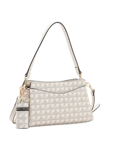 Bolsa Feminina Monograma Tramas Ombro Bege 3484492 - Marca Chenson