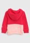 Blusa de Moletom adidas Originals Infantil Big Trefoil Rosa/Branco - Marca adidas Originals