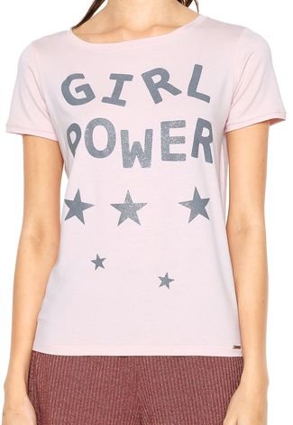 Camiseta Disparate Girl Power Rosa