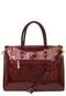 Bolsa Handbag Chenson Grande Textura Vinho - Marca Chenson