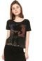 Camiseta Ellus 2ND Floor Wonder Woman Capitol Preta - Marca 2ND Floor