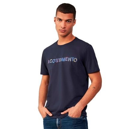 Camiseta Acostamento Touch IN23 Marinho Masculino - Marca Acostamento