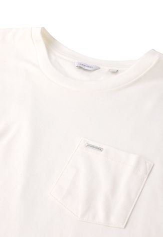 Camiseta Calvin Klein Bolso Off-White