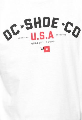 Camiseta DC Shoes Core Frontin Branca/Preta