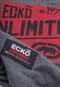 Camiseta Ecko Juvenil Estampada Cinza Mescla Escuro - Marca Ecko