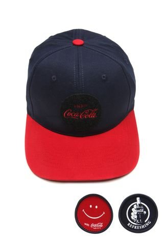Boné Coca Cola Accessories Snapback Logo Azul