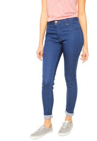 Calça Jeans Biotipo Skinny Bolsos Azul