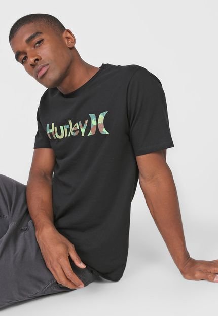 Camiseta Hurley O&O Camo Preta - Marca Hurley
