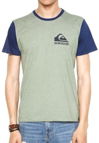 Camiseta Quiksilver Jungle Fore Verde/Azul