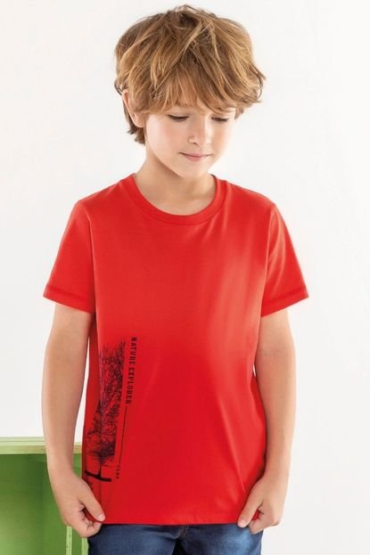 Camiseta Infantil Menino Ready For Adventure Colorittá Vermelho - Marca Colorittá