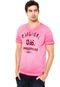 Camiseta Colcci Slim Estampada Rosa - Marca Colcci