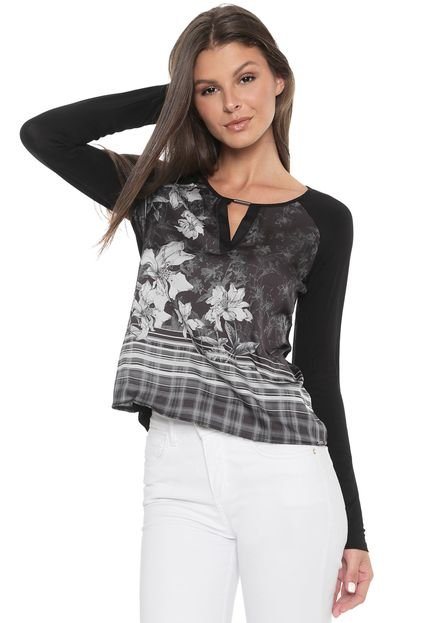 Blusa Cativa Recorte Preta - Marca Cativa