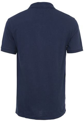 Camisa Polo Tommy Hilfiger Reta Lisa Azul-marinho - Compre Agora