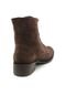 Bota Coturno DAFITI SHOES Recortes Marrom - Marca DAFITI SHOES