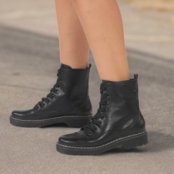 Bota Coturno Feminina Cadarço Via Marte 089-001 - Marca Via Marte