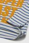Camiseta Fakini Infantil Full Print Off-White/Azul-Marinho - Marca Fakini