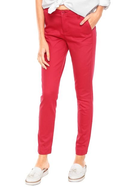 Calça Calvin Klein Jeans Slim Vermelha - Marca Calvin Klein Jeans