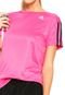 Camiseta adidas Performance OZ W Rosa - Marca adidas Performance