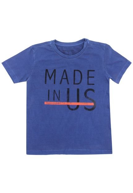 Camiseta Calvin Klein Kids Menino Azul - Marca Calvin Klein Kids