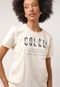 Camiseta Colcci Lettering Amarela - Marca Colcci