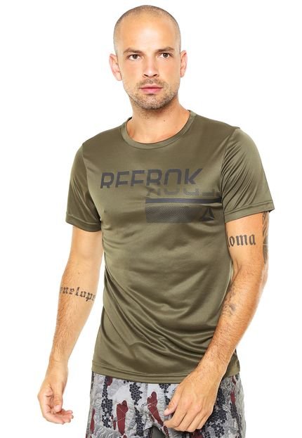 Camiseta Reebok Wor Tech Graphic Verde - Marca Reebok
