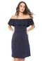 Vestido Guess Curto Ombro a Ombro Azul-marinho - Marca Guess