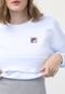 Blusa de Moletom Fechada Fila Logo Branca - Marca Fila