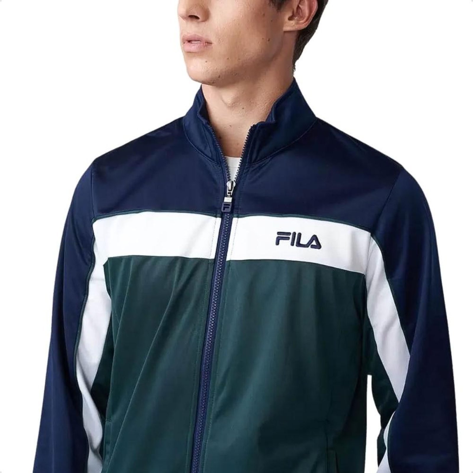 Conjunto Agasalho Fila Essence Masculino Azul Marinho - Marca Fila