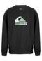 Moletom Quiksilver Bordado Preto - Marca Quiksilver