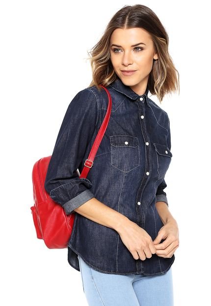 Camisa Jeans Forum Bolsos Azul - Marca Forum