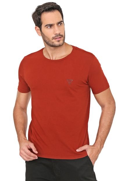 Camiseta Guess Logo Laranja - Marca Guess