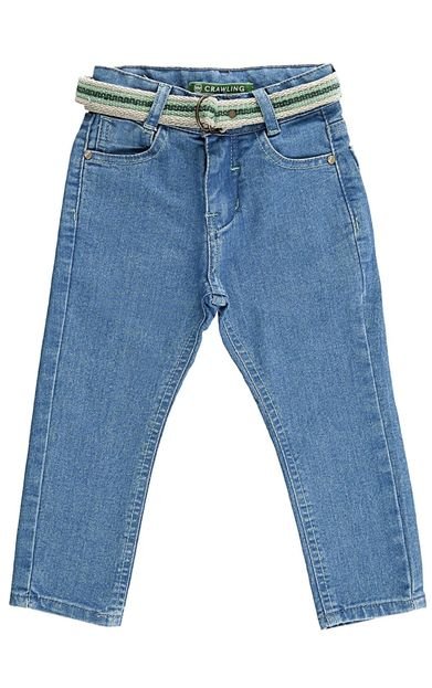 Calça Jeans Skinny Bebê Menino 01 ao 03 Azul - Marca Crawling