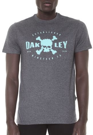 Camiseta Oakley Big Skull Grafite  Oakley, Camiseta, Camisas estilosas