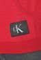 Suéter Tricot Calvin Klein Jeans Com Capuz Vermelho - Marca Calvin Klein Jeans