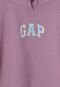 Blusa de Moletom GAP Logo Holográfico Roxa - Marca GAP