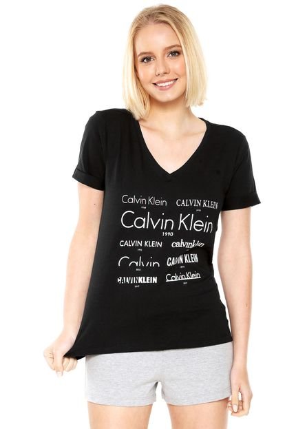 Camiseta Calvin Klein Underwear Estampada Preta - Marca Calvin Klein Underwear