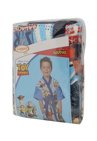 Roupão Lepper veludo Toy Story Azul