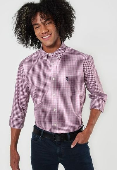 Camisa polo 2025 vinotinto