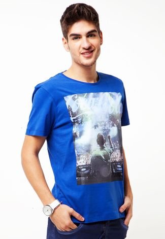 Camiseta Coca-Cola Clothing Brasil Sound Azul
