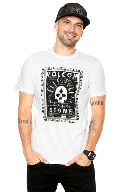 Camiseta Volcom Slim Rise Branca - Marca Volcom