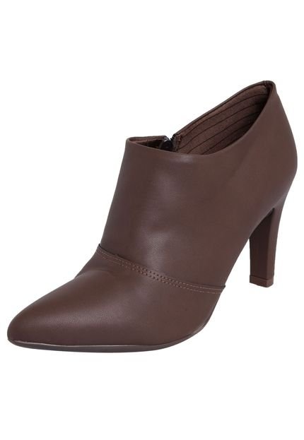 Ankle Boot Piccadilly Bico Fino Marrom - Marca Piccadilly