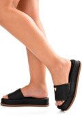 Tamanco Feminino Lumiss Sandália Flatform Confortável Juta Preto - Marca LUMISS