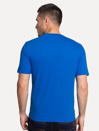 Camiseta Aleatory Masculina Dark Grey Icon Azul Royal