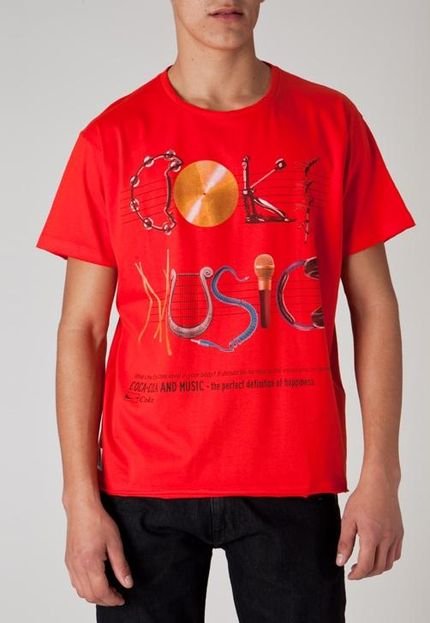 Camiseta Ibiza Music Vermelha - Marca Coca-Cola Jeans