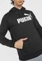 Blusa de Moletom Flanelada Fechada Puma Big Logo Preta - Marca Puma