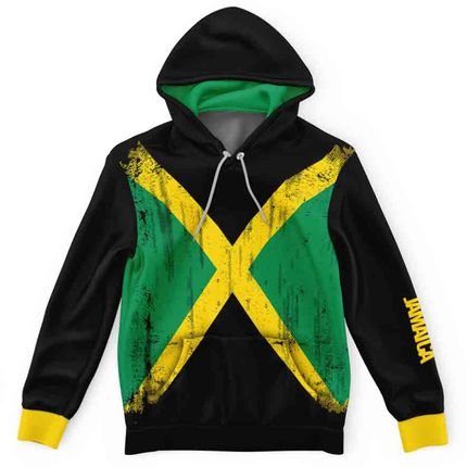 Moletom Canguru Bandeira Jamaica Md01 - Marca Over Fame