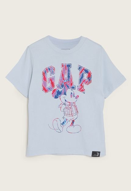 Camiseta Bebê GAP Mickey Azul - Marca GAP